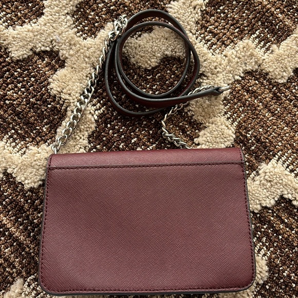 Karl Lagerfeld Burgundy Mini Crossbody Bag - Picture 4 of 15